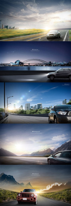 唯美風(fēng)景汽車廣告